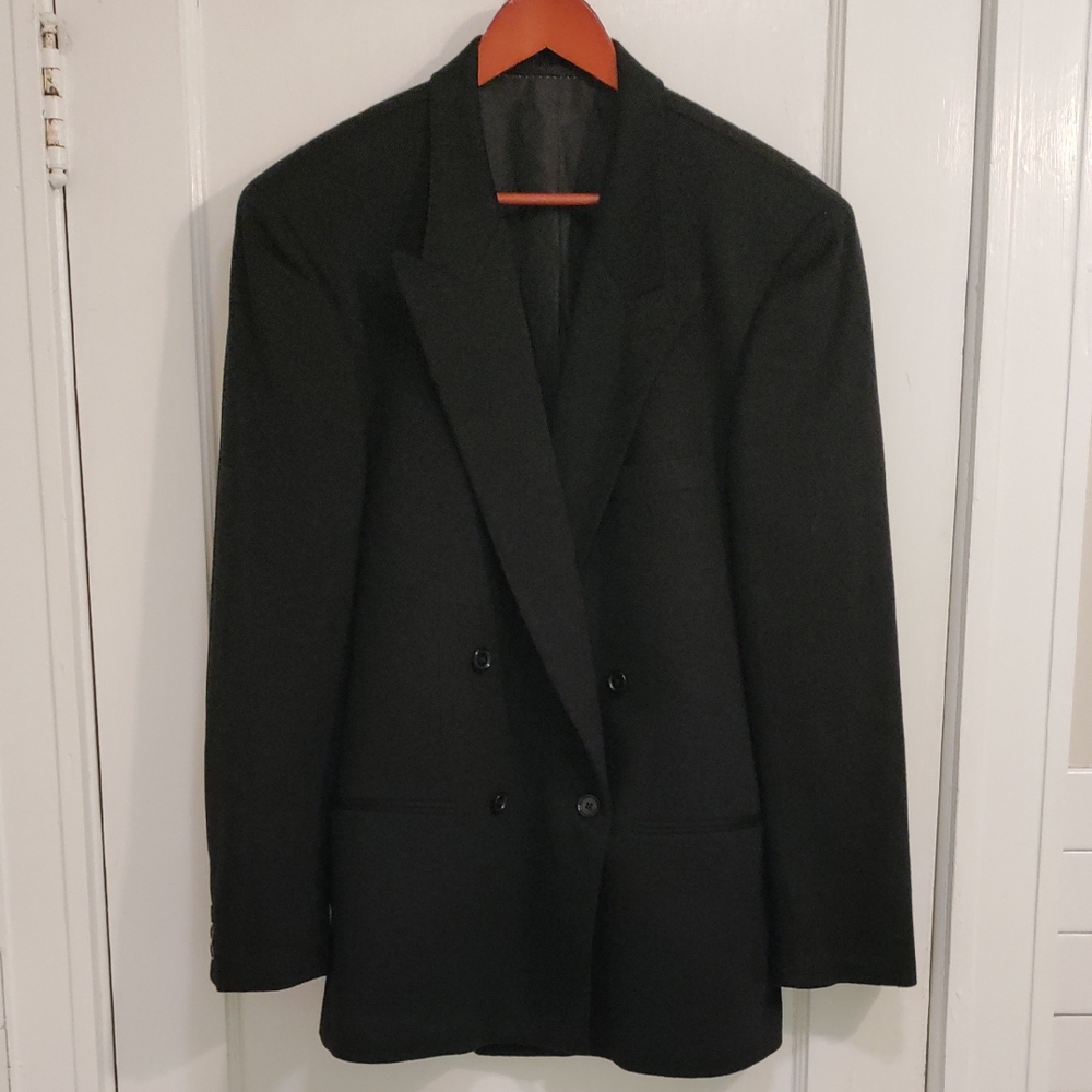Loro Piana Cashmere Black Double Breasted Jacket